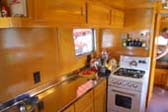 Amazing Cabinetry in Vintage 1948 Spartan Manor Trailer's Kitchen Area
